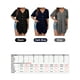 thumbnail image 2 of Camiseta mujer, Camiseta suelta para mujer Túnicas Cuello en V Manga corta Tallas grandes Tops casua Tomshoo Gris/Extragrande, 2 of 7
