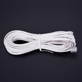 thumbnail image 2 of 1pcs 10m RJ11 Telephone Connector Extension Cable White, 2 of 5