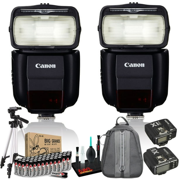 Canon Speedlite 430EX IIIRT (Intl Model) with Flash Trigger, Tripod
