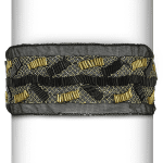 Net Vinyl Headband - Expo Int'l Metallic Net and Beaded Stretch Headband