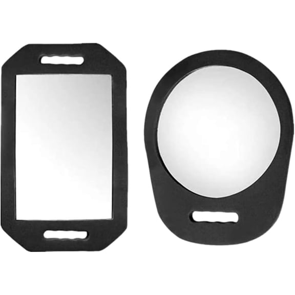 Handle Mirror - Foam Barber Mirror Handheld,Salon Hand Mirror with Handle,Lightweight Foam Mirror Barber Accessories for Barbershop