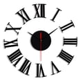 thumbnail image 3 of DIY Wall Clock - Frameless Mute Mirror Sticker Decor, Self-Adhesive EVA Foam Digits for Home Office Cafe & Hall, 20" Customizable Silent Clock, 3 of 6