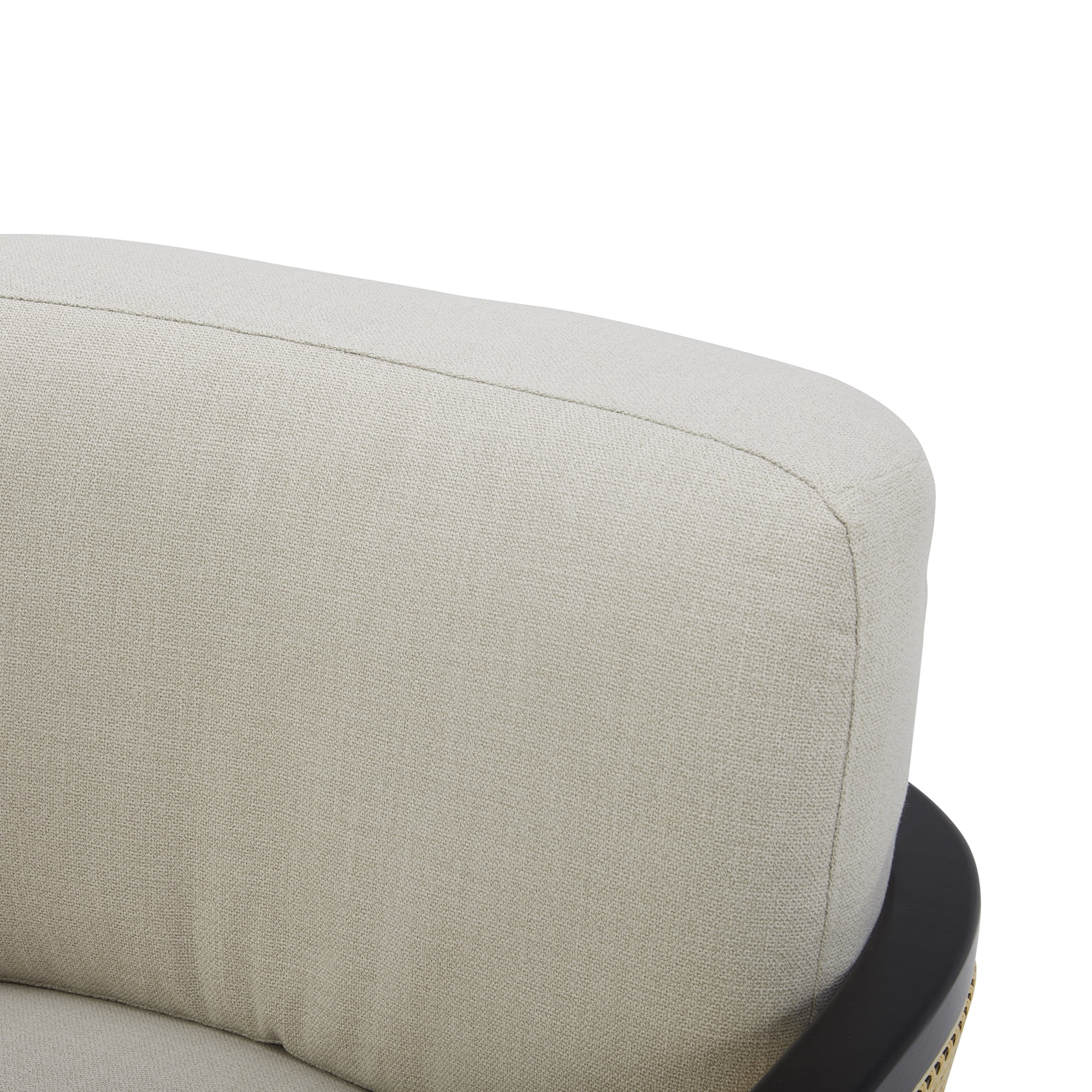 Better Homes & Gardens Springwood Cane Swivel Accent Chair, Charcoal