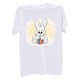 thumbnail image 4 of Camisetas de cuello redondo para mujer del día de Pascua, camisetas con estampado de conejo de Pascua, camisetas de manga corta, blusas Pompotops hkajfhjk462508, 4 of 7