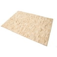 thumbnail image 3 of Beige Cowhide 4X6 Modern Leather Rug, 3 of 11