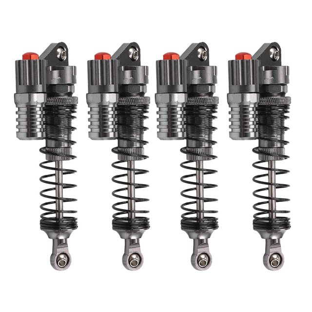 Amortiguadores de aleación de aluminio de 90mm, 4 Uds., para camión Rc Rock Crawlers Axial Scx10 D90 a escala 1/10