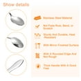 thumbnail image 3 of Long Handle Spoon, 1Pcs 12.4-Inch Stainless Steel Cocktail Stirring Spoons Pointed for Mixing, Drink (Silver), 3 of 6