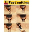 thumbnail image 4 of 8pcs Wood Plug Cutter Drill Bit Set Straight and Tapered Taper Cutting Tool Cork Drill Bit Knife 6mm 10mm 13mm 16mm, 4 of 9