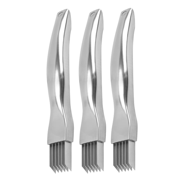 Promotion!Triture el cuchillo de seda,cuchillo verde picado de acero inoxidable mejorado,cortador de verduras de cocina,cortador triturador de cebollino afilado