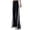 Black, variant on Hurxie Women's Wide Leg Pants Drawstring High Rise Side Striped Slouchy Palazzo Pants with Pockets Black,L