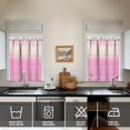 thumbnail image 2 of Abstract Oil Paiting Watercolor Kitchen Curtains - Vintage Tier Cafe Curtains for Bathroom Living RV Rod Pocket Window Drapes 36 Inch 2 Panels Set 28"x36" Window Treatment Tiers, 2 of 4