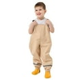 thumbnail image 5 of Delliss Toddler Girls Kids Rain Pants Waterproof Suspender Pants, 5 of 5
