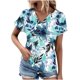 thumbnail image 1 of Camiseta de Manga Corta con Cuello en V, Camiseta Larga de Moda Y Ligera para Mujeres, 1 of 5