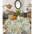 thumbnail image 4 of Sage Green Leaves Square/Round Tablecloths 54x54,Fall Watercolor Country Farmhouse Plant Table Cloth Table Cover Indoor/Outdoor Tabletop Decor for Wedding Holiday Party Dinner Baby Shower, 4 of 7