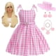 thumbnail image 3 of Disfraz rosa de película para niña, conjunto de ropa con Top estrellado y pantalones, vestido de princesa para fiesta de cumpleaños y Halloween, 2023, 3 of 3