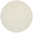 thumbnail image 3 of SAFAVIEH Luxe Paxton Solid Plush Polyester Shag Area Rug, Ivory, 6' x 6' Round, 3 of 9
