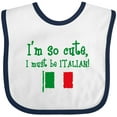 thumbnail image 3 of Inktastic So Cute Italian Boys or Girls Baby Bib, 3 of 4