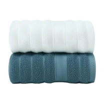 Lilixerw 2 PCS Bath Towels 29.5 x 13.7 inch,100% Cotton,Larger & Lighter Weight,Quicker to Dry,Soft and Absorbent,Perfect for Bathroom and Clean Face