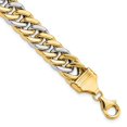 thumbnail image 5 of 14k Yellow and White Gold Two-tone 8 inch Curb Link Bracelet Length 8 Inch, 5 of 6