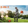thumbnail image 3 of Seipouy 2-in-1 Weed Wacker Gas Powered - 52cc 2-Stroke Cutting Gas String Trimmer/Edger, Powerful Eater Gas Grass Trimmer for Lawn Care, Plastic Handle & Shoulder Strap Included, 3 of 9