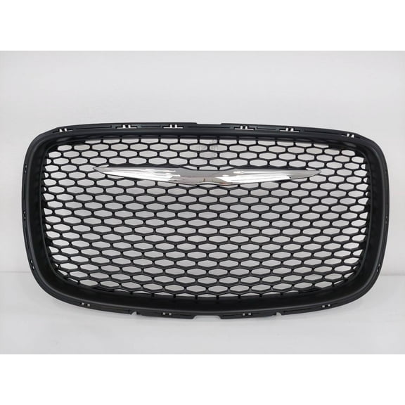 Flat Black Grille Modified Emblem Badge Fit For Chrysler 300 300C 2015-2022