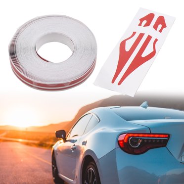 Uxcell 12mm Vinyl Striping Pin Stripe Double Line Tape - Car Body Decal Sticker, Black, 32ft