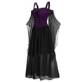 thumbnail image 3 of Qertyioot Womne Plus Size Cold Shoulder Butterfly Halloween Dress, 3 of 6