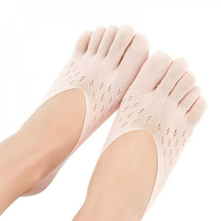 

Clearance!!Invisible Shallow Silicone Antiskid Toe Sock Breathable Women s Short Socks Women Cross Hole Velvet Summer Mesh Funny Socks