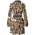 thumbnail image 5 of Vestido informal de manga larga con estampado de cuello vuelto para mujer, cárdigan, pijama, vestido suelto, 5 of 5