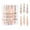 Rose Gold, variant on 6 Pcs Christmas Balls Ornaments Conical Shape Plastic Christmas Ball Hanging Ornaments Gold Shatterproof Christmas Decorative for Holiday Wedding Party