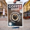 thumbnail image 5 of Jumbl A-frame Sandwich Board – 24 x 36” Display Sidewalk Sign with PVC Sign Protector (White), 5 of 9