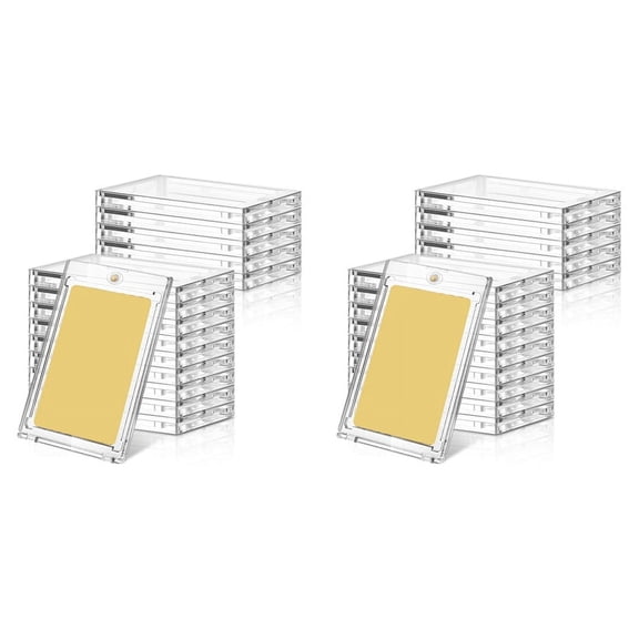 30 PCS 100 Pt Magnetic Card Holders for Trading Cards, Thick Baseball Football Hockey Cards