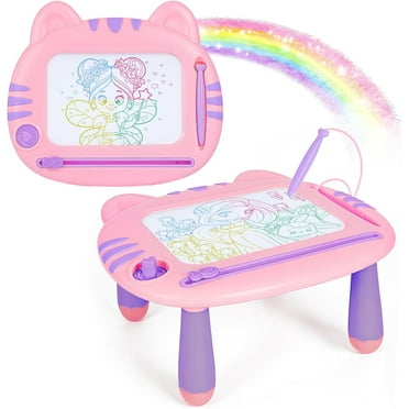 Drawing Doodle Board Toys - Learning Toys for 3 4 5 6 Years Girls - Toddlers Toys for Girls 3-6 Years - Educational Birthday Gifts