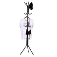 thumbnail image 3 of WALFRONT Metal Hall Tree Floor Standing Coat Hat Rack Stand Multi-Hooks Clothes Hat Tree Clothes Hanger Organizer for Home Bedroom, Coat Hat Tree, 3 of 6