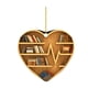 thumbnail image 2 of Colgante de de Navidad con estantería en forma de corazón, adornos navideños de lectura, colgante de amor 2023 para guardería, amantes de los li, 2 of 8