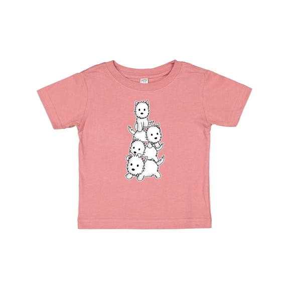Inktastic kawaii westie stack Boys or Girls Baby T-Shirt