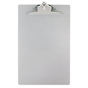 Saunders 22519 1 in. Clip Capacity 8.5 in. x 14 in. Aluminum Clipboard with High-Capacity Clip - Silver