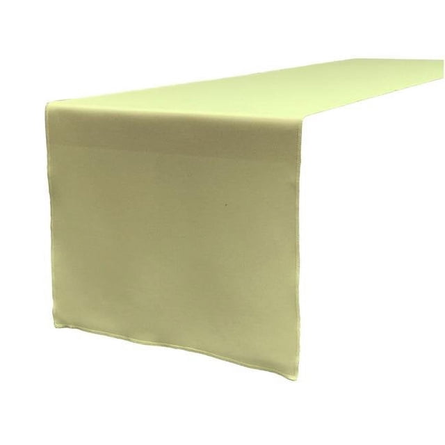 LA Linen TCpop14x108-SageP19 Polyester Poplin Table Runner, Sage - 14 x 108 in.