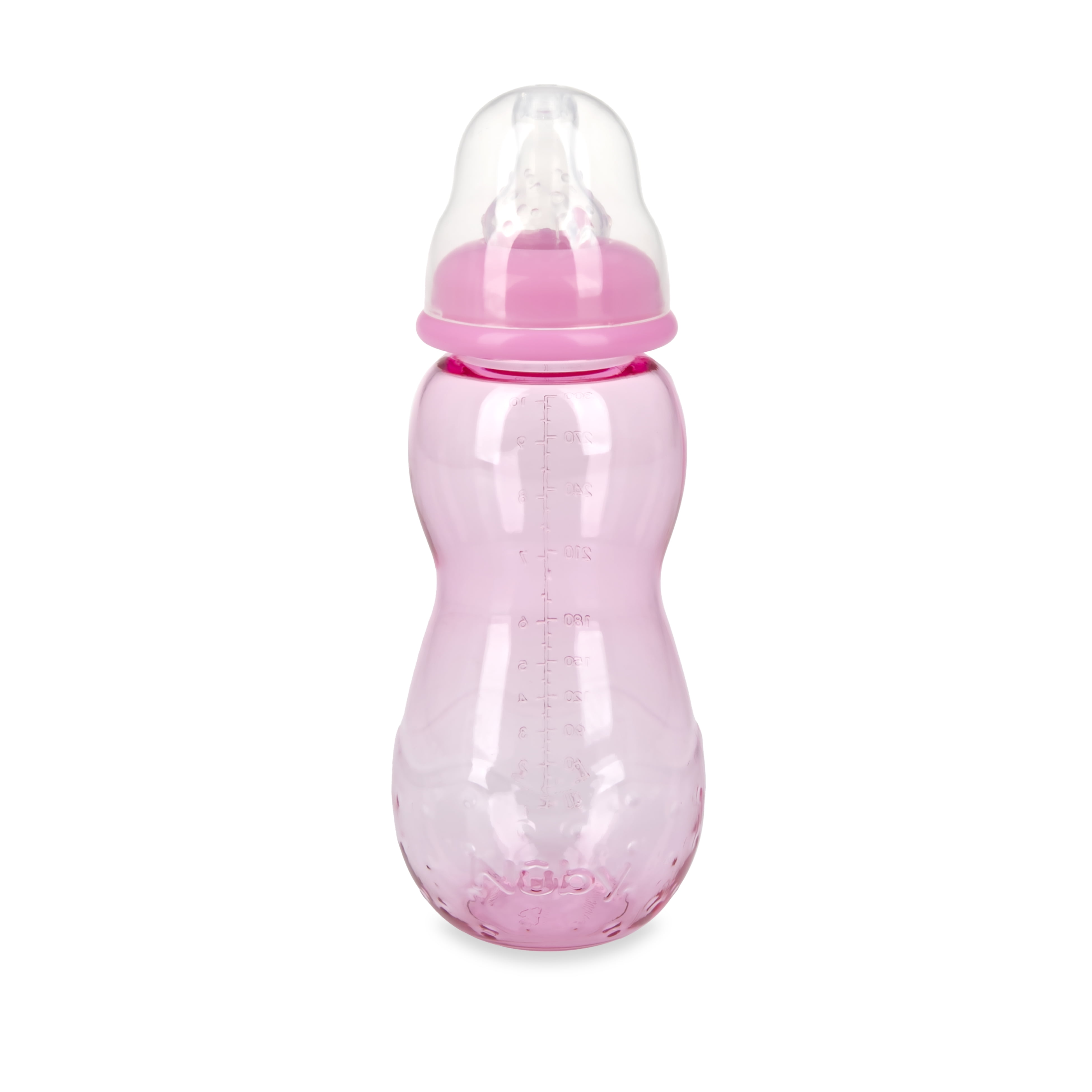 Tommee Tippee Nuby Non-Drip Baby Bottles (3-Pack, 10oz) BPA-Free