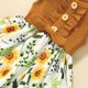 thumbnail image 5 of Vestido de verano para niñas pequeñas, con volantes, sin mangas, con costuras florales, ropa para niñas pequeñas, 5 of 8