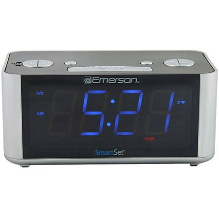 Emerson SmartSet Radio Alarm Clock LED CKS1708 (Best Rated Alarm Clock)