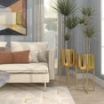 thumbnail image 3 of Juego de 2 Macetas CosmoLiving de Cosmopolitan en Metal Dorado, 3 of 9