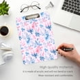 thumbnail image 4 of Acrylic Writing Board Silver 12.5*9 Inch Clipboards Transparent Acrylic Material Suitable For Office Classroom Teachers Fashion Bloggers Stationery Enthusiasts Powder Blue Watercolor, 4 of 9