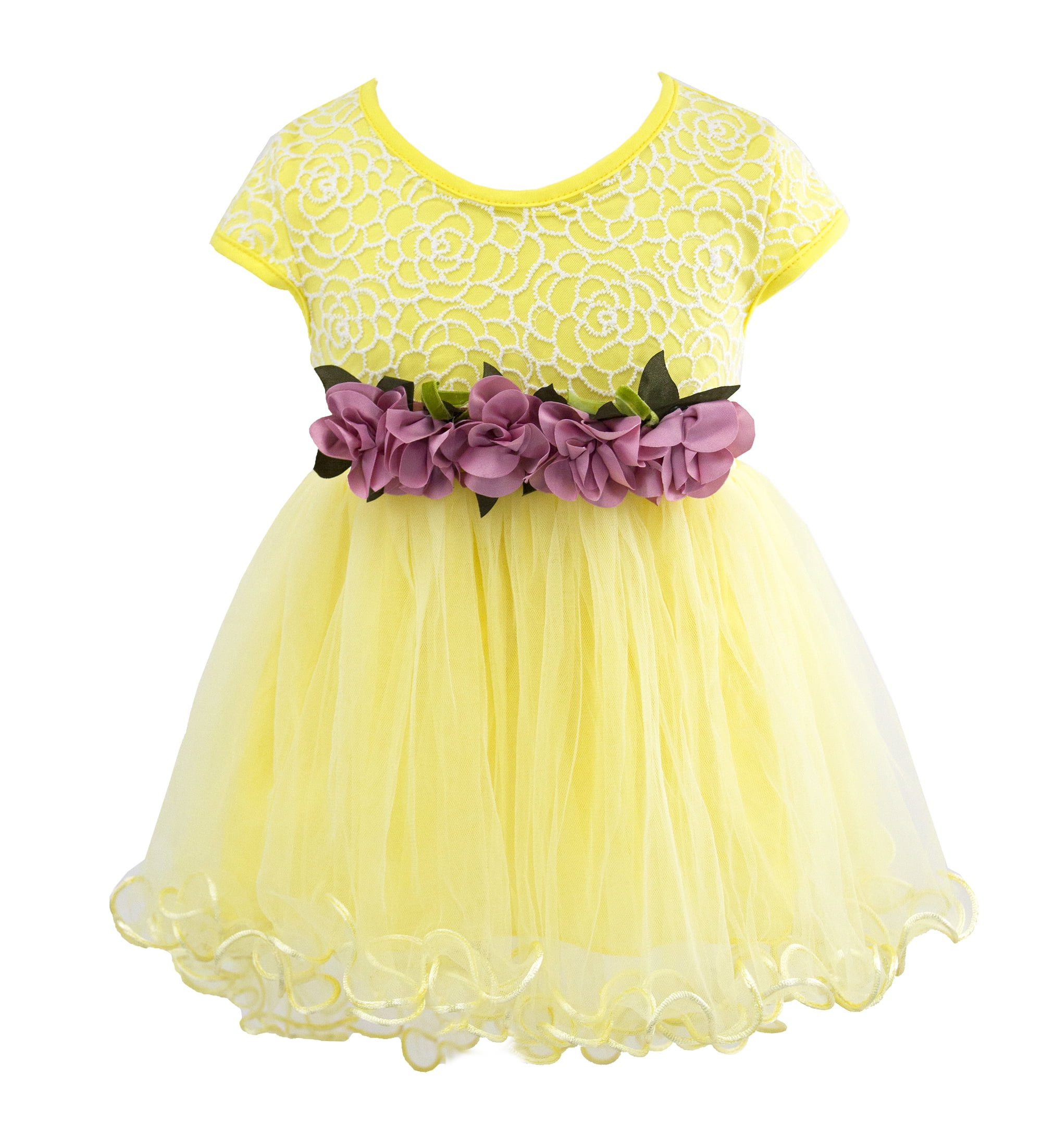 yellow colour party frocks