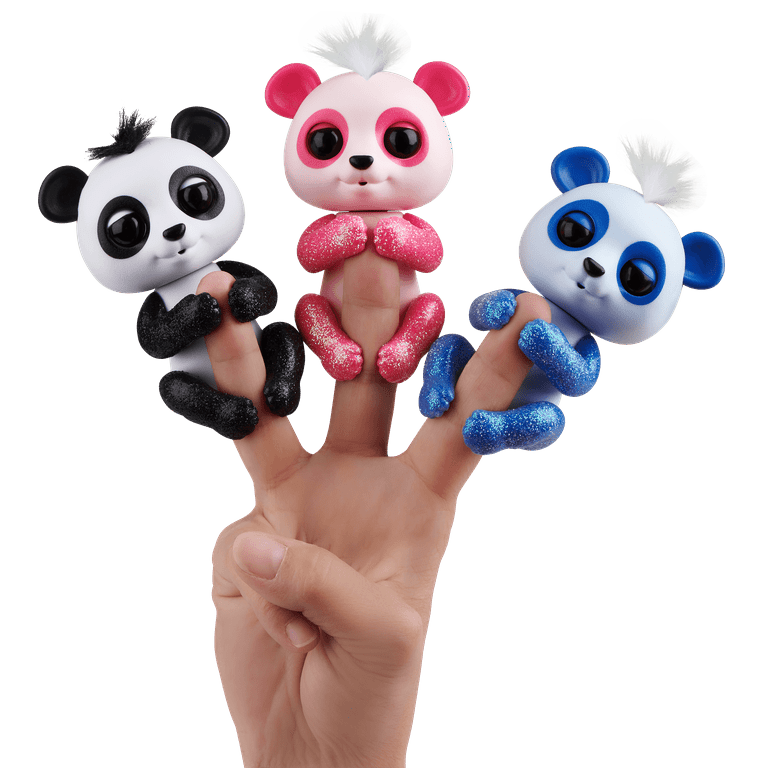 Fingerlings Glitter Panda Polly Pink Interactive Collectible Baby Pet By WowWee