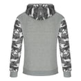 thumbnail image 3 of Dezsed Men's Fashion Novelty Color Block Hoodies Long Sleeve Fleece Hooded Pullover Sweatshirts with Pockets Gray 3XL, 3 of 7
