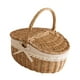 thumbnail image 2 of Cesta de mimbre, cesta de picnic de mimbre, bonita cesta de juguetes para niños con lavable 26 cm x 18 cm x 13 cm, 2 of 9
