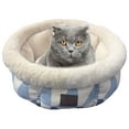 thumbnail image 1 of Pet Bed Geometrical Ultra Soft Deep Sleep Cat Winter Bed Puppy Cushion, 1 of 6