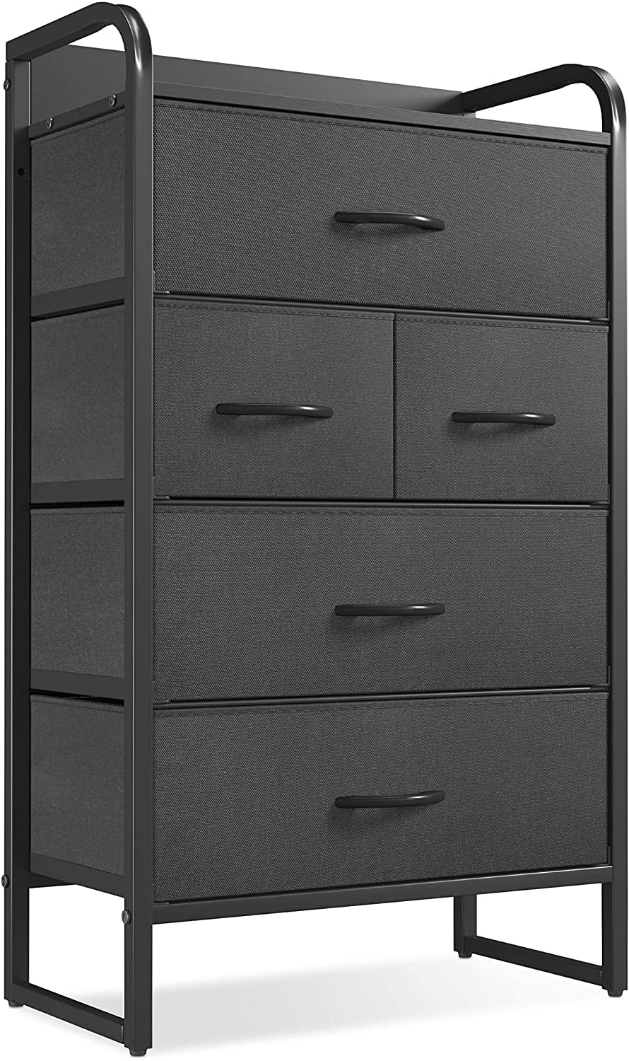 CubiCubi 5Drawer Storage Dresser for Bedroom, Chest of Drawers