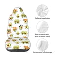 thumbnail image 4 of Daiia Kawaii Mexican Avocado Printed Car Seat Cover - Waterproof & Sweatproof - Universal Fit, Machine Washable, Non-Slip - Seat Protector for Car, Truck, SUV, Van (1 Pack), 4 of 5